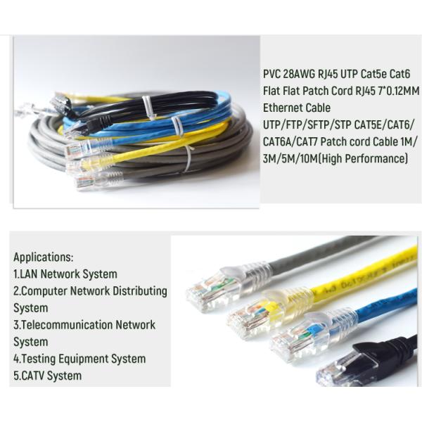 1000Mbps Ethernet Patch Cable , Rj45 Cat6a Patch Cord For Management Network
