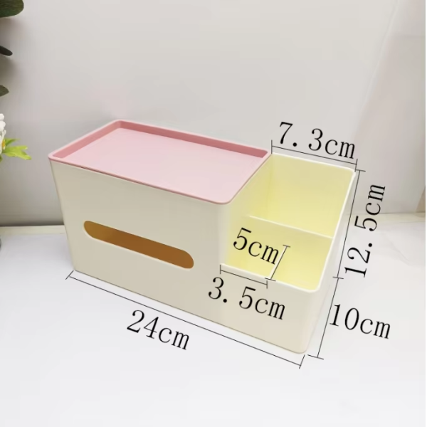 Creative multi-functional desktop storage box, children's DIY handmade stationery storage, pen holder, tissue box