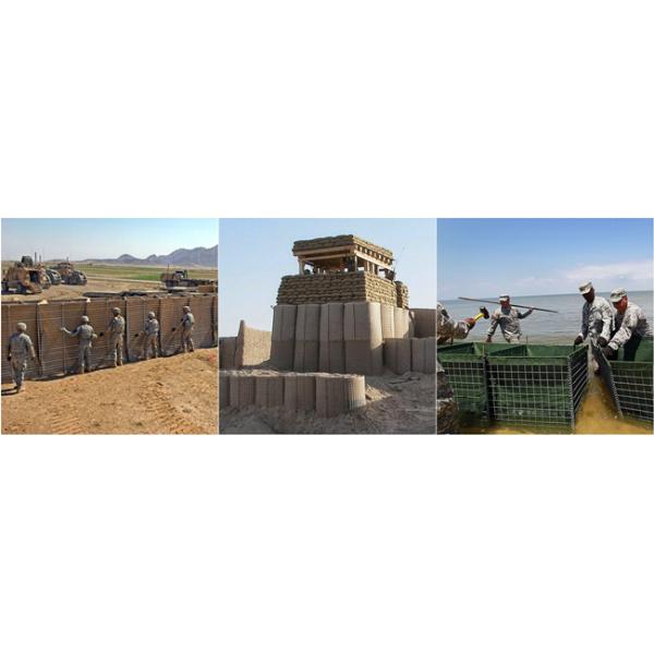 3"*3" Standard Security Military Welded Hesco Barrier Galvanized Wire