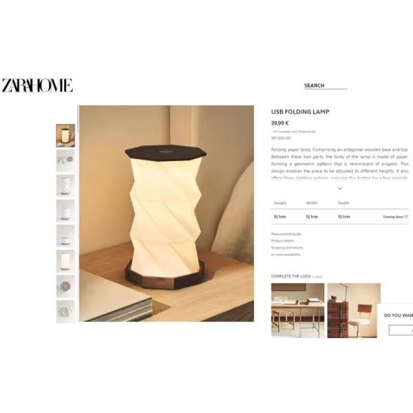 Personalized Art Rotating Paper Lamp USB Powered Foldable Light Macaron Colors