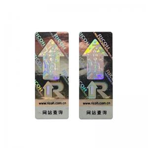 Buy cheap ODM Hot Stamping Label Rectangle Holographic Sticker Printer product