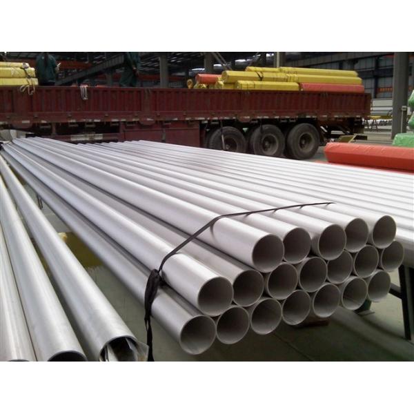 Round Type 304 Stainless Steel Pipe Good High Temperature Resistance
