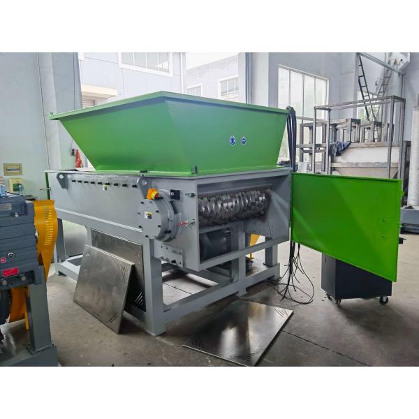 Industrial Waste Car Body Tire Recycling Two Shaft Shredder Machine for Recycling Scrap Metal, Plastic, Wood Pellet