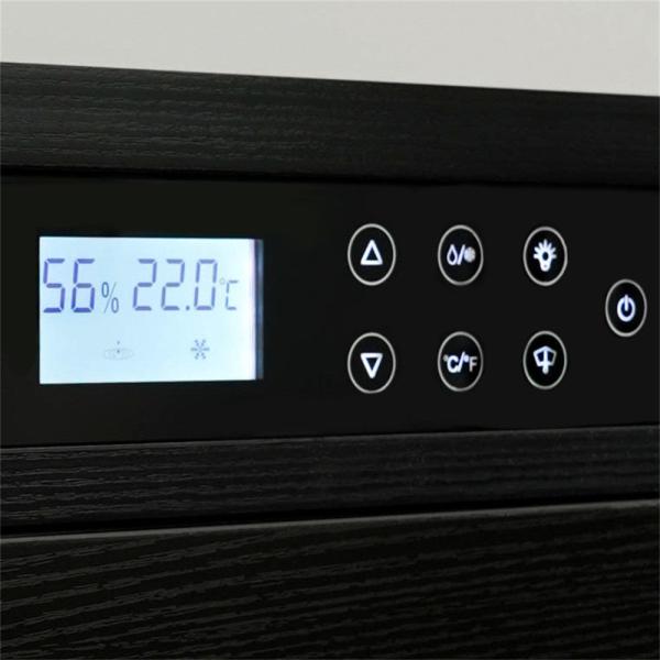 Precision Temperature Control Black Solid Wood Kitchen Wine Cooler Precision Temperature Control Black Solid Wood Kitchen Wine Cooler