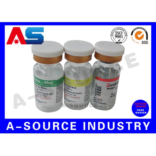 2ml Sterile Injection Hologram Peptide Bottle Labels Rainbow Color medicine stickers