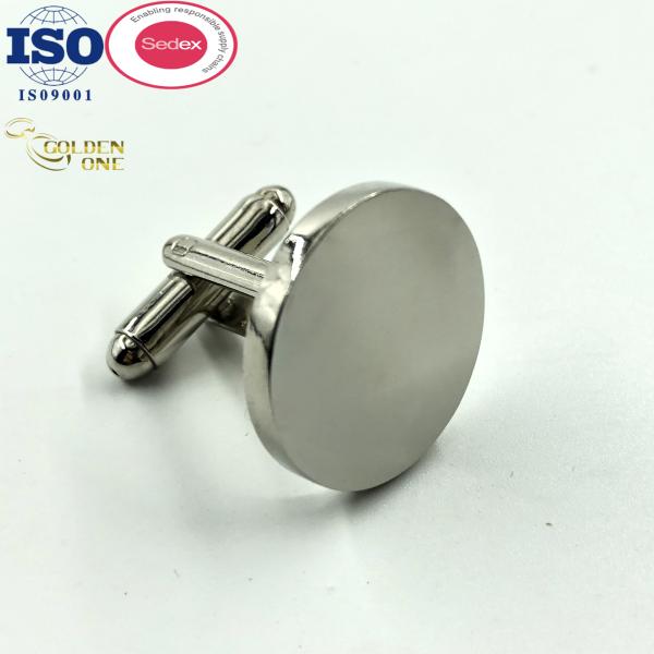 Shiny Gold Cross Cufflinks , Shirt Suit CuffLinks Mens Accessories