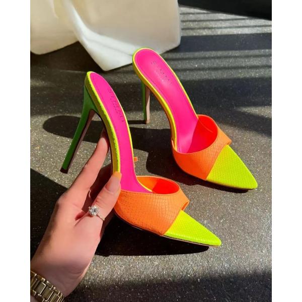 Block Heel Pointed Toe Womens Boots Ankle Height With Synthetic Upper Material