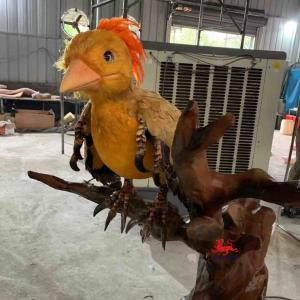 China Walking Animatronic Dinosaur Theme Park Confuciusornis Statue on sale