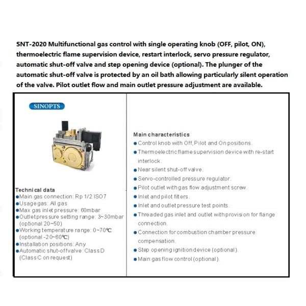 Gas Fireplace Catering Appliances Parts Replace 820 Multifunctional Gas Control Valve