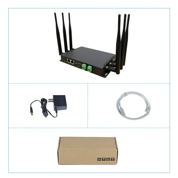 2.4GHz 300Mbps IoT Gateway Support RS232 and RS485 Interface, Support Rtc, Provide Correct System Time Even Power off