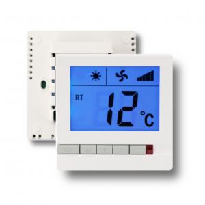 Buy cheap 230V 3 Speed Digital Electric Room Thermostat For Fan Coil Units White Color product