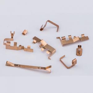 Buy cheap Switch Electrical Brass Components Metal Copper Stamping Parts For Silver Contact Rivet product