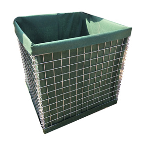 Mil 1 1.37*1.06*10m 3''*3'' Military Sand Wall Hesco Barrier For Bation Q235 Steel Wire Materials