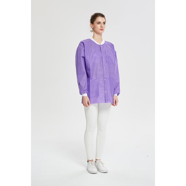 S&J Color custom designs Disposable SMS Lab Coat men and women Lab jacket