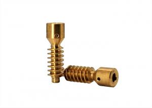 Buy cheap High Precision Custom Worm Gear Parts 2 Lead 0.8 Module AGMA 7 Brass product