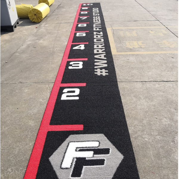 16mm Pile Height Sled Turf with Customized Color Pattern and UV Resistance for Gym Fitness