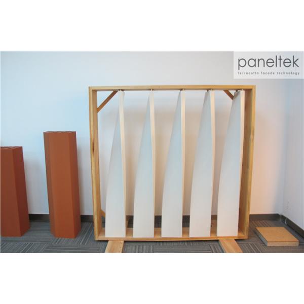 Twisted Form Terracotta Wall Tiles Cold Resistance With Customized Shape