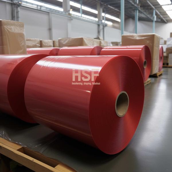 80μm Translucent Red Cast Polypropylene Film for Personal Care Packaging