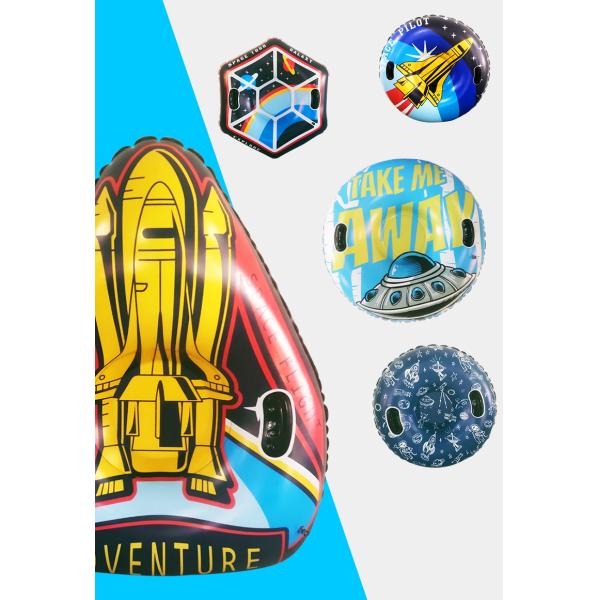 Rocket triangle shape new design snowtube toy for kid winter sledge
