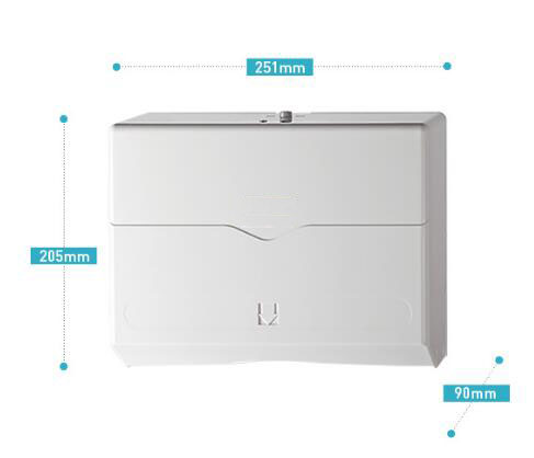Lavatory Hand Paper Dispenser , Lockable Z / C Fold Tissue Paper Dispenser