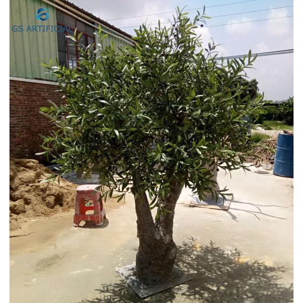 Non - Toxic Fire Resistance Artificial Olive Tree For Public Area / Plaza