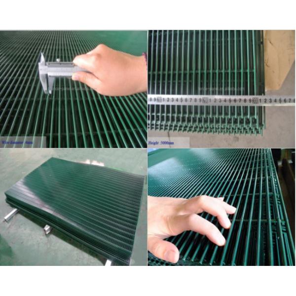 HBGB V Folded Top RAL 2.2m Anti Climb Mesh Fence OEM Anti Cut