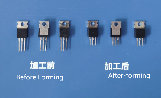 Auto Transistor Bridge Rectifiers Components Lead Trimming Machine