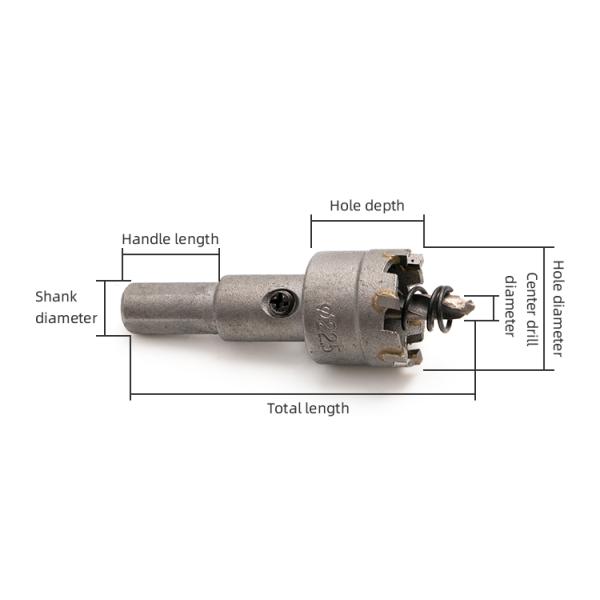 Carbide Tipped Hole Cutter Carbide Hole Saw For Aluminum Alloy