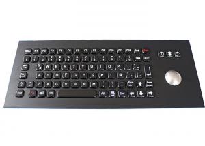 China Black Industrial Customized Stainless Steel Keyboard With Trackball 86 Keys on sale