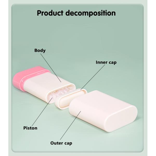 PP PCR Bottom Rotation Sunscreen Stick Deodorant Packaging Container 10g 15g