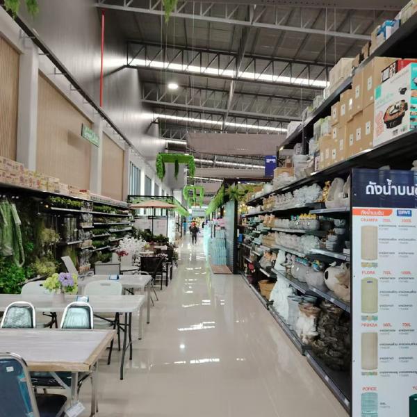 Adjustable Shelves Supermarket Gondola Shelving Customized Size Products Display Shelf