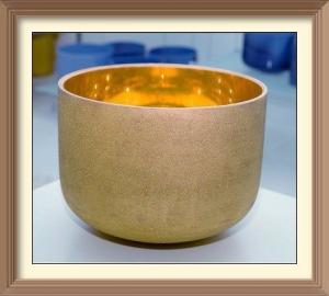 China Golden Crystal Singing Bowls on sale
