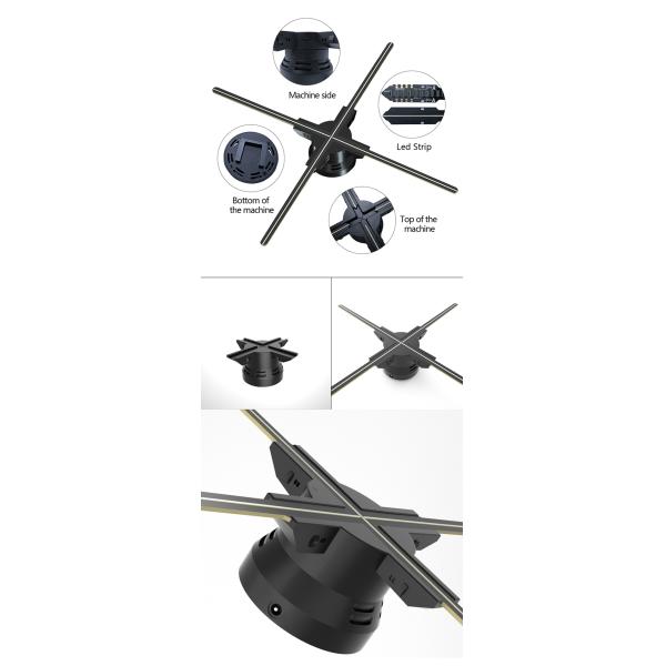 3d Hologram Display 80 Cm Hologram Fan For Indoor Holographic Display
