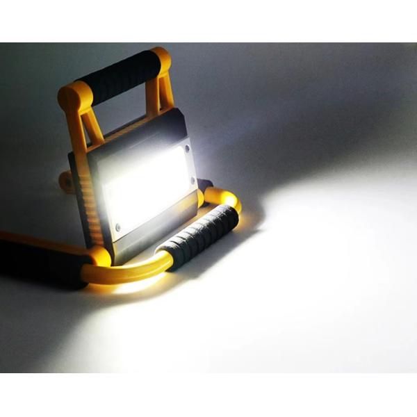 1500 Lumens Rechargeable Waterproof IP65 LED Work Light Portable Foldable with 360° Rotation Stand