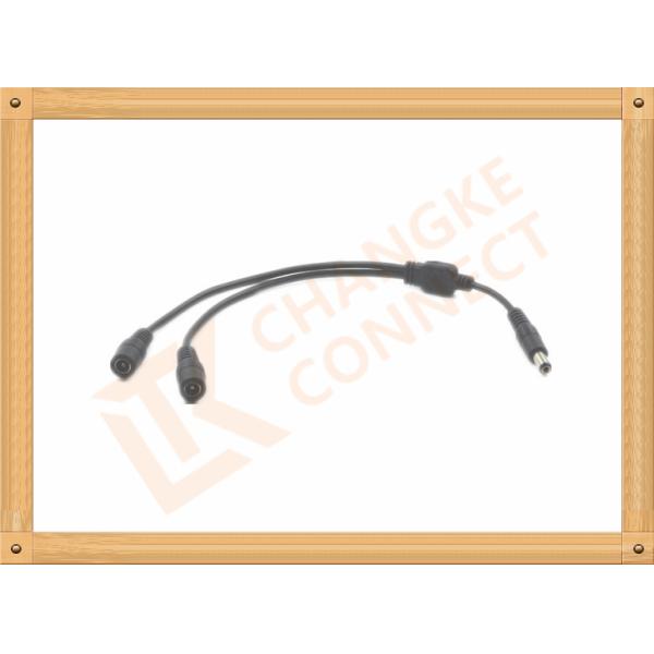 OEM / ODM DC12V custom power cables Male To Female 1 To 2 Y Type