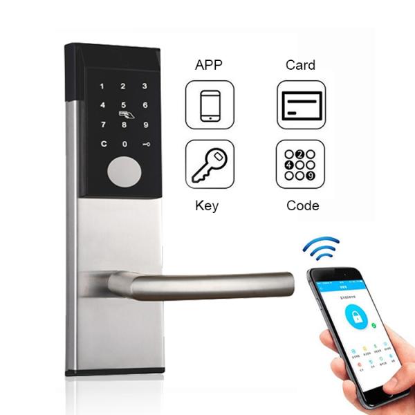 ODM Wifi Combination Door Lock 4xAA Bluetooth Keypad Door Lock