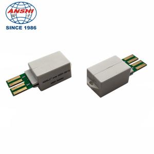 Buy cheap ANSHI ADSL2 Over ISDN Splitter PBT Material Single Pair product
