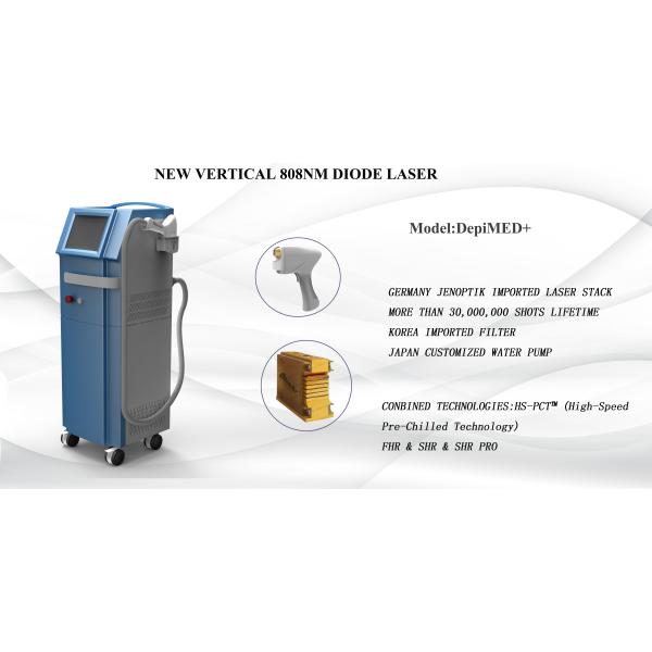 Vertical 808nm Diode Laser Hair Removal Machine With Adjustable Energy Density