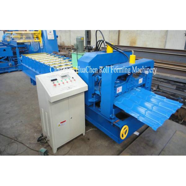 Double Press Glazed Step Tile Roll Forming Machine With 16 Forming Station