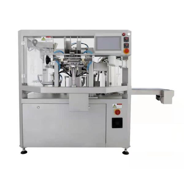 Premade Stand Up Zipper Pouch Packing Machine 60bags/Min GMP Standards