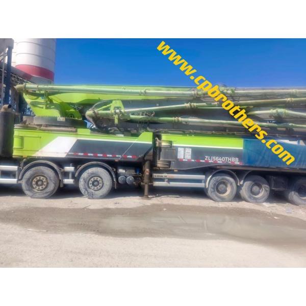 Highly Powerful 2014 Zoomlion 74m Super Long Boom Pump Concrete Pump Ready Mix on Benz Chassis Factory Directly Support