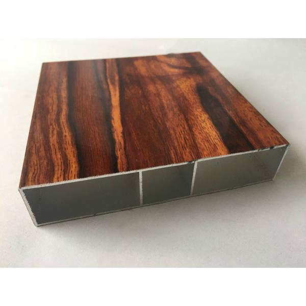 Unique Emulation Wood Finish Aluminium Profiles Composite Panel Rectangle Shape