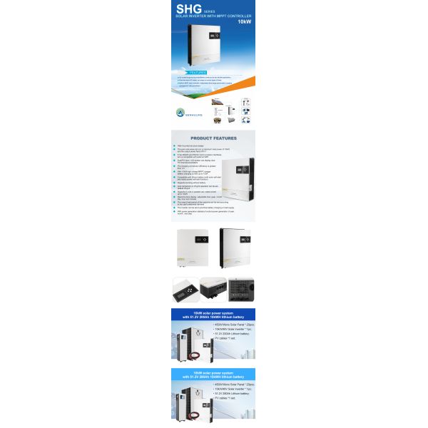 Wall Mounted Solar Inverter with MPPT