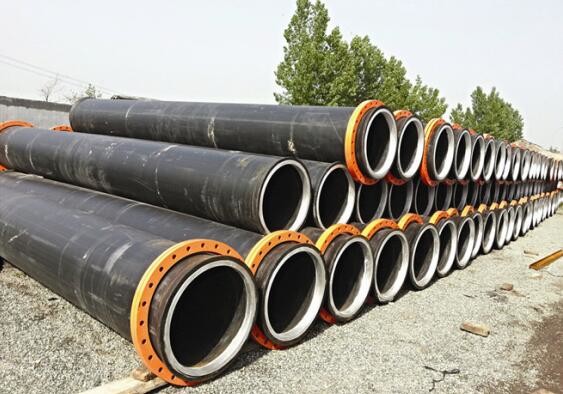 qualified high corrosion resistance hdpe flared pipes for sand transporation