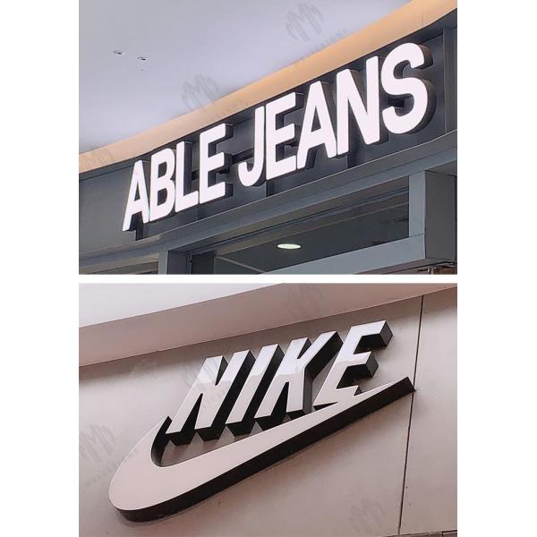 Three - Dimensional Sign Aluminium Trim Cap Return Material 12.7 Width Long Lifespan