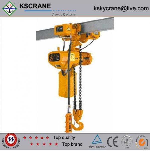 Quality Single Phase 1ton Electric Chain Hoist for sale
