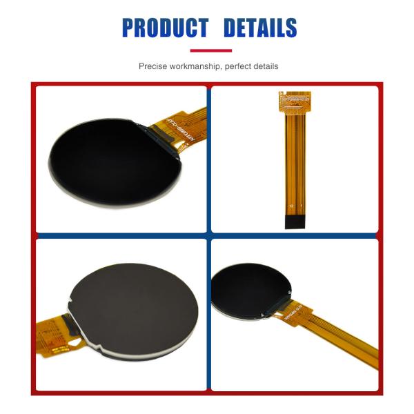 0.99 Inch Circular TFT LCD Display 125x115 Resolution SPI Compact