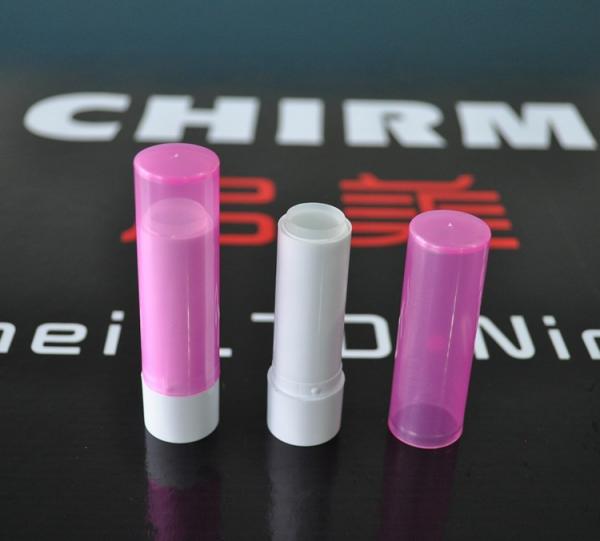 Quality UV / silk screen / heat tranfer painting frosted bottle and cap Plastic Lip Balm Tube for sale