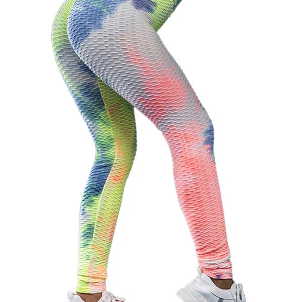 Patterned Booty Lifting Anti Cellulite Leggings Plus Size Hip Pop Style