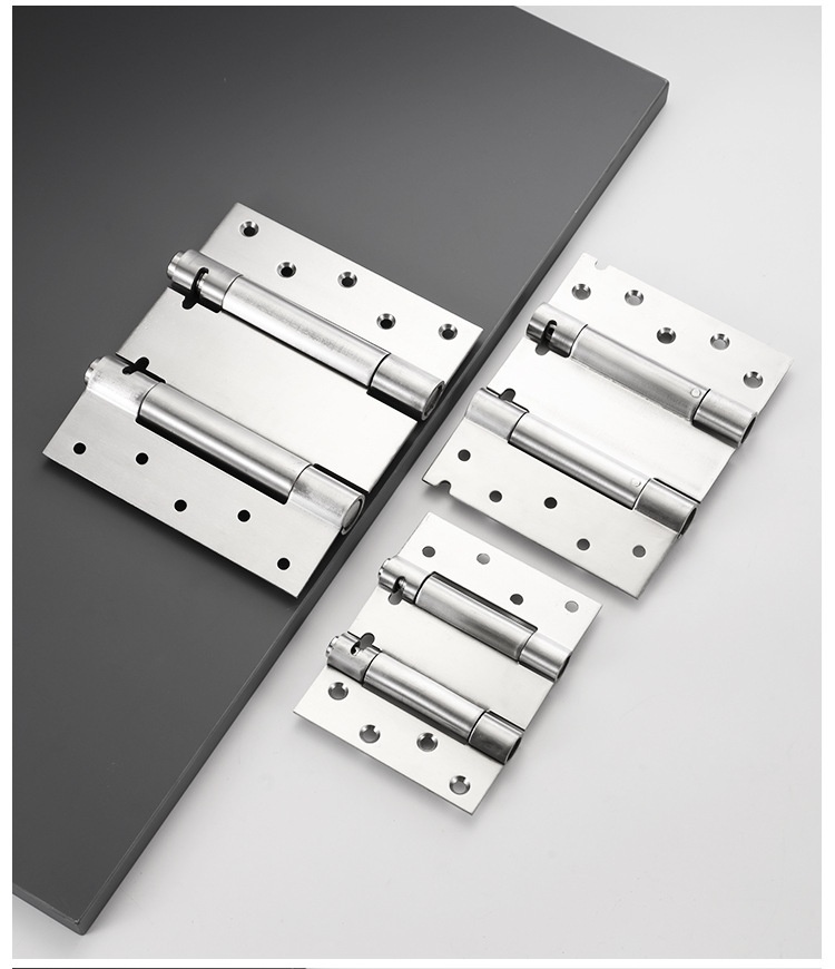 Stainless Steel Double-Opening Single-Opening Spring Hinges Internal External Two-Way Free-Closing Door Closers Automatic Doors